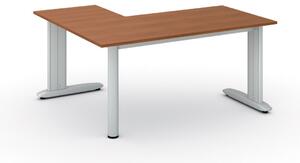 Narożne biurko PRIMO FLEXIBLE, 160x140 cm, czereśnia