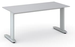 Biurko PRIMO FLEXIBLE, 160x80 cm, szary