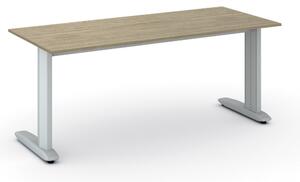 Biurko PRIMO FLEXIBLE, 180x80 cm, dąb naturalny