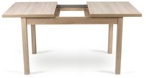 Zestaw stół prostokątny rozkładany skubi i 4 krzesła tapicerowane k416 zielone welurowe do jadalni