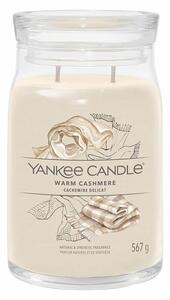 Yankee Candle świeczka zapachowa Signature w szkle duża Warm Cashmere, 567 g