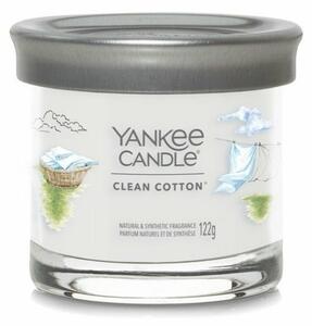 Yankee Candle świeczka zapachowa Signature Tumbler w szkle mała Clean Cotton, 122 g