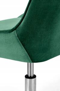 Fotel dla dziecka obrotowy rico zielony welurowy