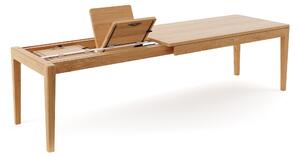 Stół Butterfly z systemem motylkowym Jesion 140x80 cm Dwie dostawki 50 cm