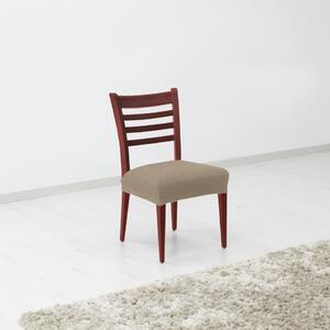Pokrowiec elastyczny na siedzisko krzesła Denia orzechowy, 45 x 45 cm, zestaw 2 szt