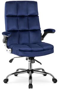 Pikowane krzesło biurowe z weluru London
