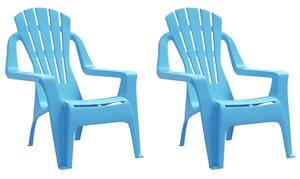 Niebieski komplet dwóch krzeseł dziecięcych - Laromi