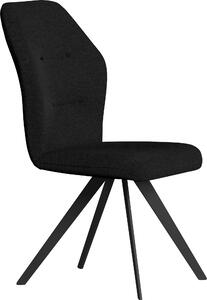 Tapicerowane krzesło Madison, czarne