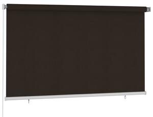 Roleta zewnętrzna, 240x140 cm, brązowa, HDPE