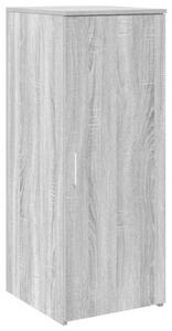 Biurko recepcyjne szare sonoma 180x50x103,5 cm drewno klejone