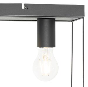 Minimalistyczna lampa sufitowa czarna 3-punktowa - Kodi Oswietlenie wewnetrzne