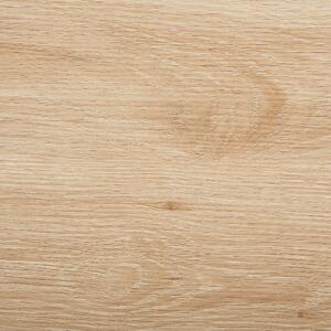 Stół industrialny do jadalni 140 x 80 cm jasne drewno blat czarne nogi Kenton Beliani