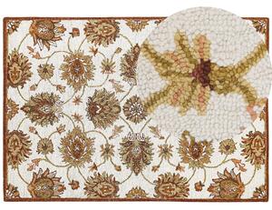Tradycyjny dywan wełniany wzór orientalny 160 x 230 cm beżowo-brązowy Ezine Beliani