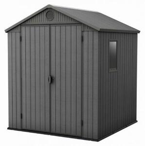Domek ogrodowy Keter Darwin 6 x 6 szary, z podłogą