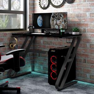 Czarne nowoczesne biurko gamingowe - Kano