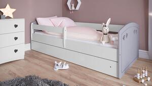 Łóżko dla dziecka z barierką Nolia 3X 80x180 - szare