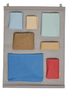 Szary tekstylny organizer wiszący 60x2x80 cm Saga – OYOY Mini
