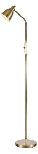 Lampa stojąca w kolorze brązu z metalowym kloszem (wys. 143 cm) Story – Markslöjd