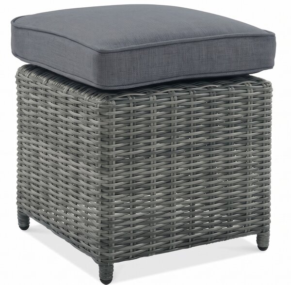 Zestaw technorattanowy TRIVENTO 3 + PUFY Dark Grey