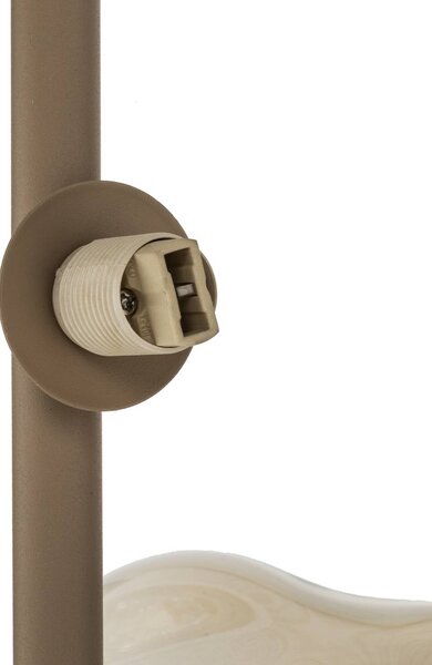 Lampa wisząca Lava TK Lighting, możliwość ściemniania, kremowy / amber, salon / jadalnia, szkło, nowoczesny