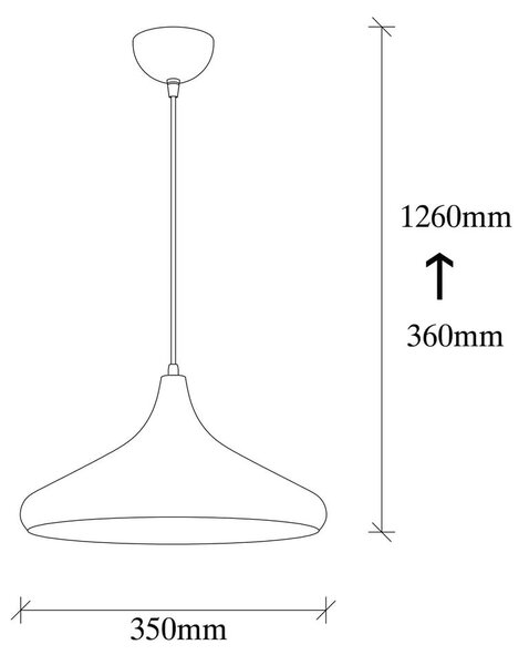 Lampa wisząca w kolorze srebra z metalowym kloszem ø 35 cm Nile – Opviq lights