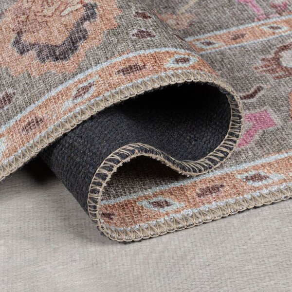 Jasnozielony dywan odpowiedni do prania 115x170 cm Una Floral – Flair Rugs