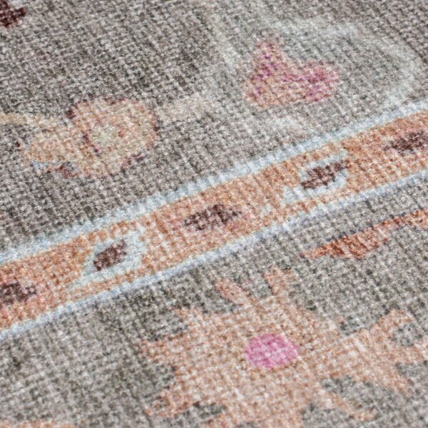 Jasnozielony dywan odpowiedni do prania 115x170 cm Una Floral – Flair Rugs