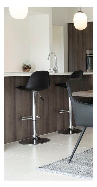 Czarne hokery obrotowe zestaw 2 szt. 82 cm Trondheim – House Nordic