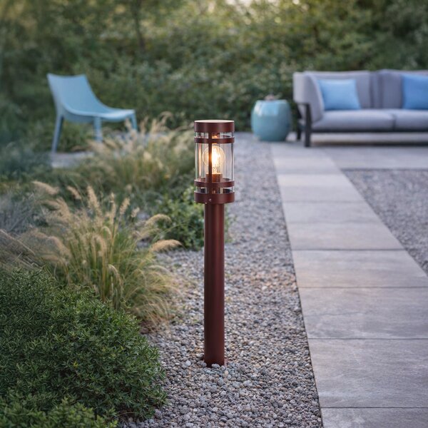 Nowoczesna lampa zewnętrzna ciemnoczerwona 80 cm IP44 - Gleam