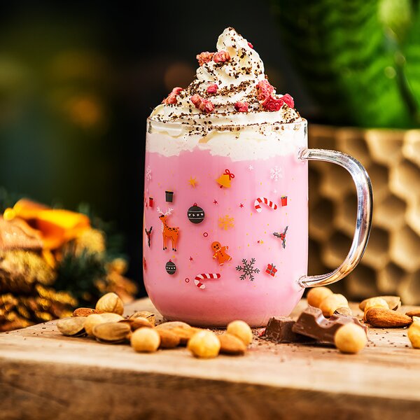 4Home Kubek szklany Hot&Cool Christmas time 350 ml, 2 szt
