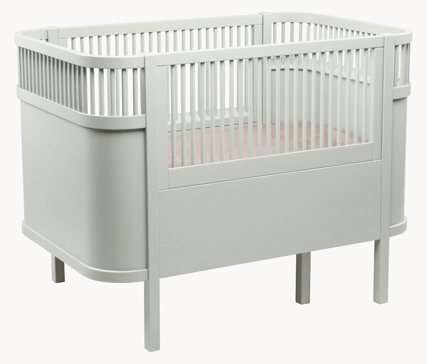 Rozkładane łóżeczko dziecięce z drewna bukowego Baby & Jr., 70 x 110/150 cm