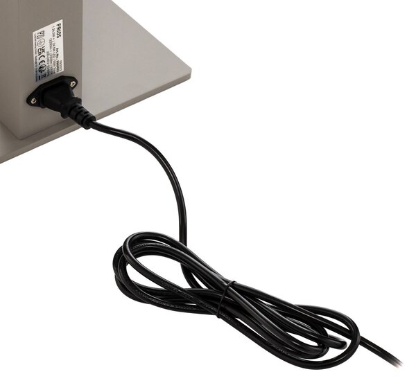 Lampa stojąca Taronis PRIOS, możliwość ściemniania, aluminiowy / szary / cynkowy, biuro, aluminium, nowoczesny