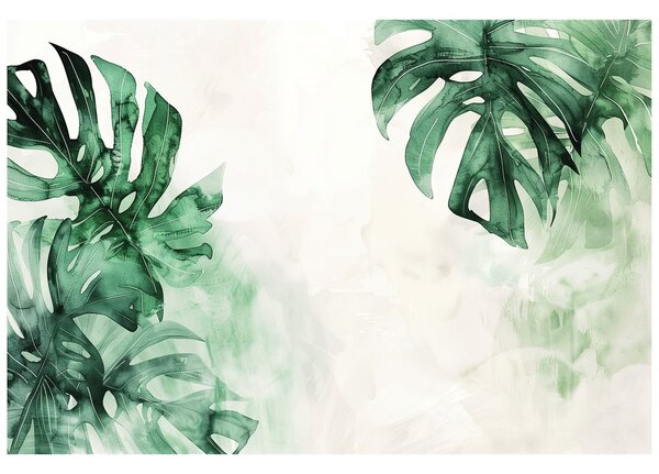 Tapeta liście giganta Monstera