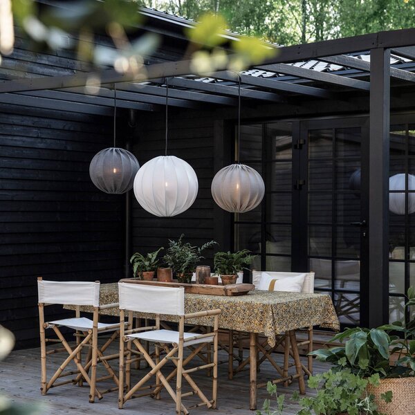 PR Home Zewnętrzna lampa wisząca Shade Alva beżowa