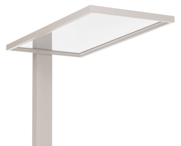 Lampa stojąca Taronis PRIOS, możliwość ściemniania, biały / opal, biuro, aluminium, nowoczesny