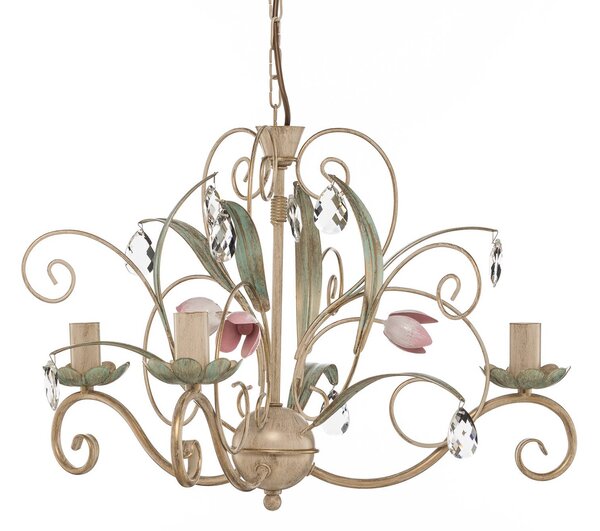 Żyrandol Florina Luminex, możliwość ściemniania, salon / jadalnia, metal, florentyński
