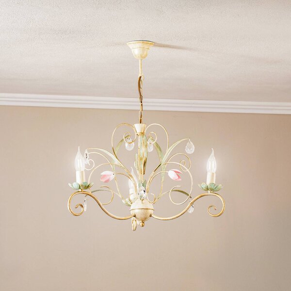 Żyrandol Florina Luminex, możliwość ściemniania, salon / jadalnia, metal, florentyński