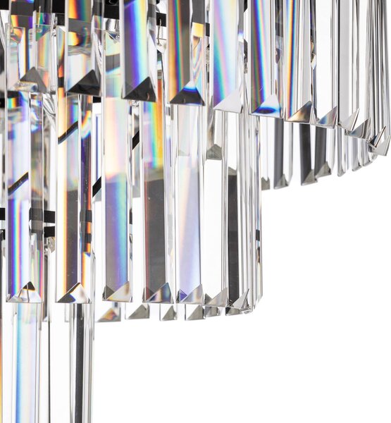 Lampa wisząca kryształowa Cristal Nowodvorski Lighting, możliwość ściemniania, przezroczysty / transparentny, salon / jadalnia, szkło