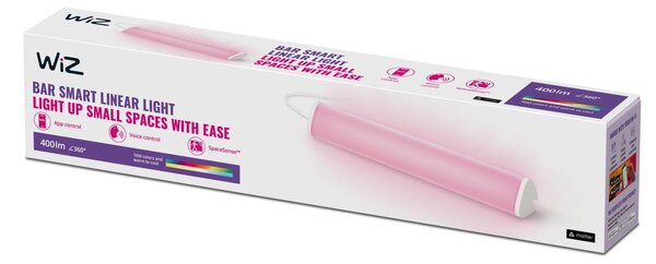 WiZ Lampa stołowa LED Bar Light, opakowanie pojedyncze Light Bar, możliwość ściemniania, biały / opal, salon / jadalnia, tworzywo sztuczne, nowoczesny