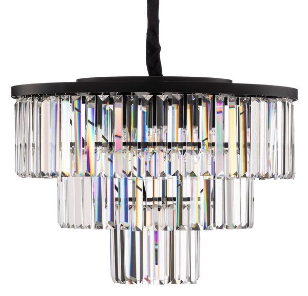 Lampa wisząca kryształowa Cristal Nowodvorski Lighting, możliwość ściemniania, przezroczysty / transparentny, salon / jadalnia, szkło