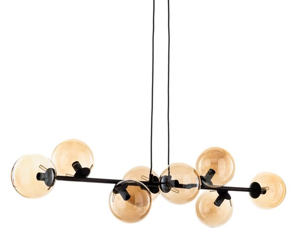 Lampa wisząca Glassy EMIBIG LIGHTING, możliwość ściemniania, czarny, salon / jadalnia, metal, nowoczesny