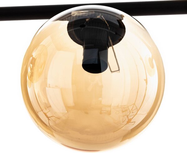 Lampa wisząca Glassy EMIBIG LIGHTING, możliwość ściemniania, czarny, salon / jadalnia, metal, nowoczesny