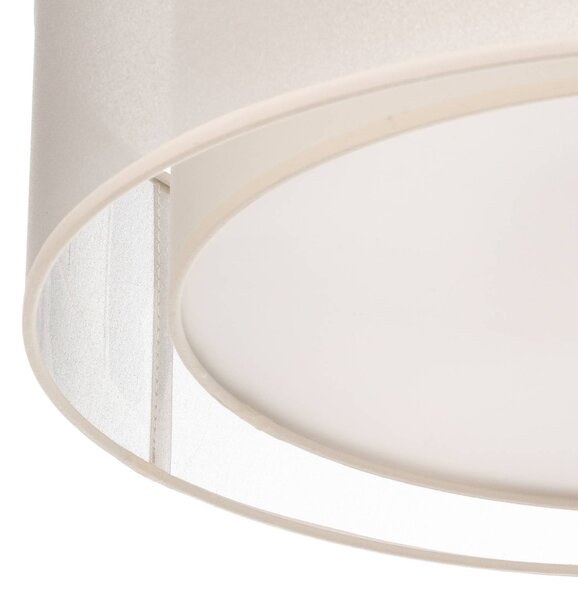 Lampa sufitowa Tibu Euluna, możliwość ściemniania, kremowy / amber, salon / jadalnia, tkanina / materiał / jedwab, nowoczesny