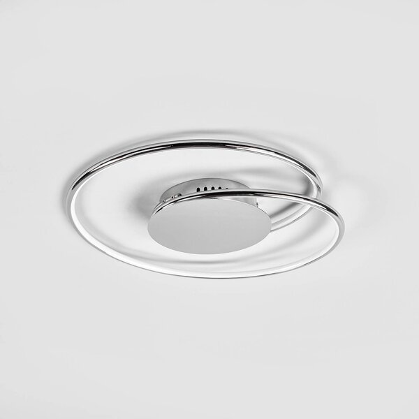 Lampa sufitowa LED Joline Lindby, chromowy / srebrny, salon / jadalnia, metal, nowoczesny