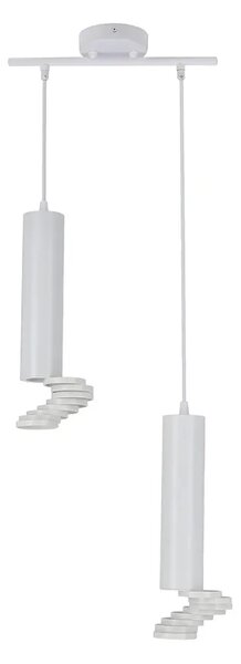 Biała podwójna lampa wisząca - D243 S9-F54