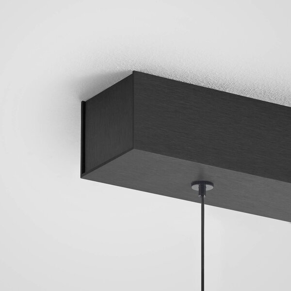 Lampa wisząca Persida Quitani, możliwość ściemniania, brązowy / mosiężny, salon / jadalnia, metal, industrialny