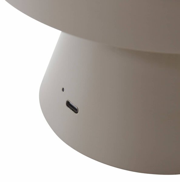 Lampa stołowa LED Nevijo Lindby, możliwość ściemniania, aluminiowy / szary / cynkowy, salon / jadalnia, metal, młodzieżowy