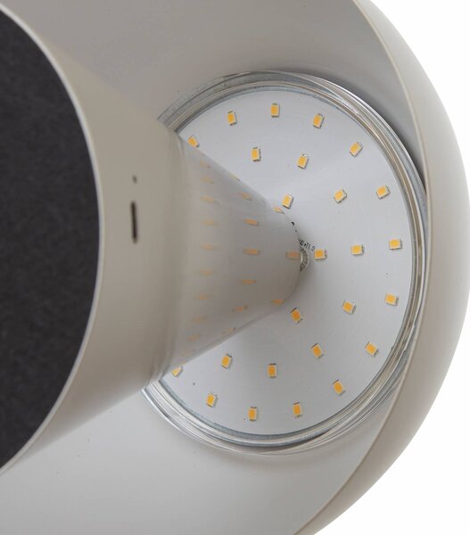 Lampa stołowa LED Nevijo Lindby, możliwość ściemniania, aluminiowy / szary / cynkowy, salon / jadalnia, metal, młodzieżowy