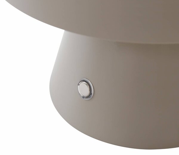 Lampa stołowa LED Nevijo Lindby, możliwość ściemniania, aluminiowy / szary / cynkowy, salon / jadalnia, metal, młodzieżowy