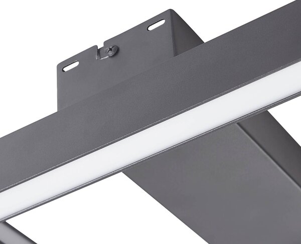 Inteligentna lampa sufitowa Tjado Lucande, możliwość ściemniania, czarny, salon / jadalnia, metal, nowoczesny